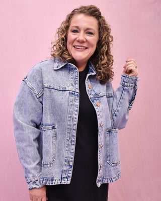Vintage Denim Square Pocket Jacket - The Southern Loft
