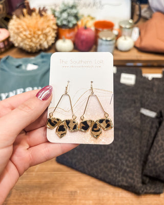 Wire Linked Geometric Drop Earrings - The Southern Loft