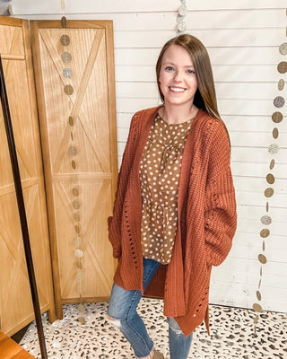 The Follow Me Oversized Cardigan – a cozy, relaxed fit knit perfect for layering. Comfortable, stylish, and easy to wear.