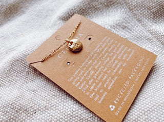 Written In Gold Initial Charm Necklace - The Southern Loft