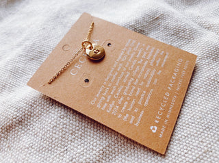 Written In Gold Initial Charm Necklace - The Southern Loft